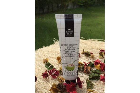 Увлажняющий крем для рук «Молодой кокос» от Reunrom, Young Coconut Juice Scented Hand Cream, 30 гр