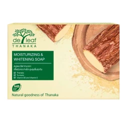 Мыло для увлажнения и отбеливания кожи  De Leaf Thanaka Moisturizing &amp;amp; Whitening Soap 100 g.