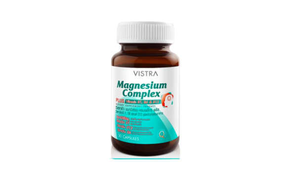 Комплекс Магния с витаминами группы  B1, B6, B12 от VISTRA Magnesium Complex 30 капсул