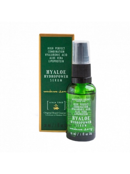 Сыворотка для лица с Алоэ Вера и Гиалуроновой кислотой от Madame Heng, Hyaloe Hydropower Serum, 30 мл