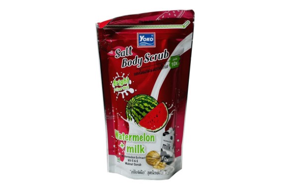 Скраб для тела с арбузом и молоком от Yoko Salt Body Scrub Watermelon+Milk 350g