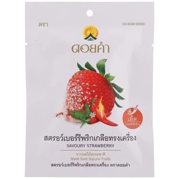 Сушёная клубника с солью и чили Savoury Strawberry Doi Kham Brand 30 гр