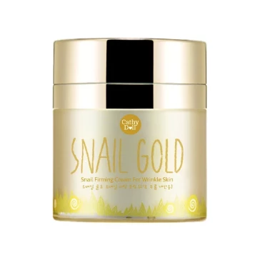 Антивозрастной крем для лица с золотом и улитками от Cathy Doll, Snail Gold snail firming cream for wrinkle skin, 50 гр
