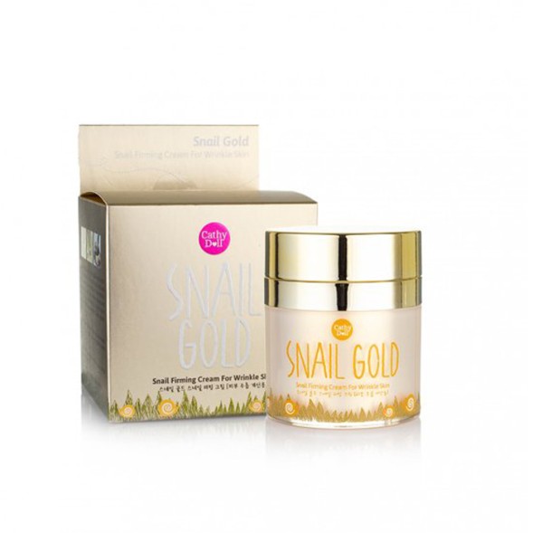 Антивозрастной крем для лица с золотом и улитками от Cathy Doll, Snail Gold snail firming cream for wrinkle skin, 50 гр