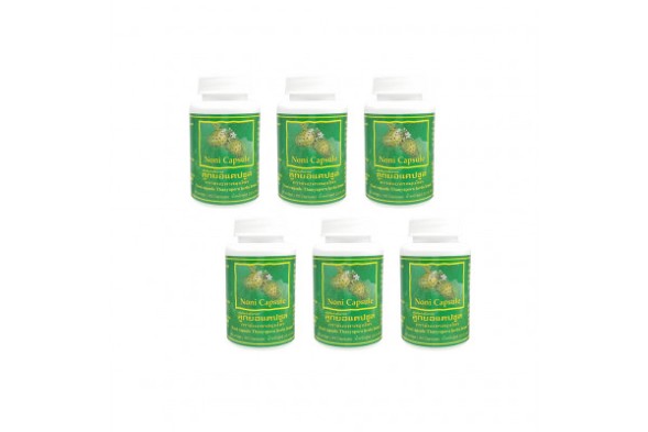 (УПАКОВКА 6 ШТ) Капсулы с натуральным экстрактом Нони от Thanyaporn, Noni Capsule Herebs, 60 шт