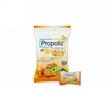 Пастилки с прополисом Propoliz Lozenge Vit C 8 таблеток 