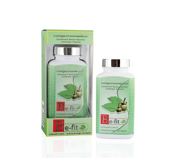 Растительные капсулы для похудения на основе Гарцинии от Be-Fit, Compound Senne-Garcinia cambogin Capsule, 60 капсул
