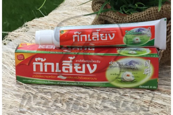 Органическая зубная паста с травяными экстрактами от Kokliang, Toothpaste Natural Chinese Herbal Extract, 40 гр
