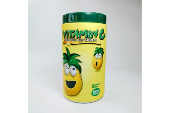 Патар Витамин С Аскорбиновая кислота 1000 таблеток Аромат ананаса