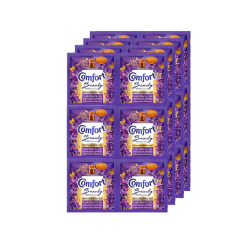(Упаковка 24 шт) Кондиционер для стирки белья Comfort Beauty perfume softener Purple Rose and Lilic 17 мл x 24 шт