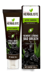 Отбеливающая зубная паста с бамбуковым углем от Twin Lotus, Toothpaste Active Charcoal, 100 гр