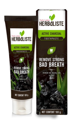 Отбеливающая зубная паста с бамбуковым углем от Twin Lotus, Toothpaste Active Charcoal, 100 гр