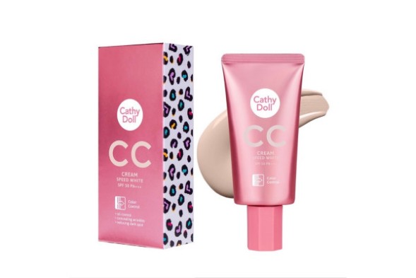 Легкий солнце защитный СС крем с защитным фактором 50 PA++ от Cathy Doll CC Cream Speed White SPF 50 PA+++ (#3 Medium Beige) 50 гр