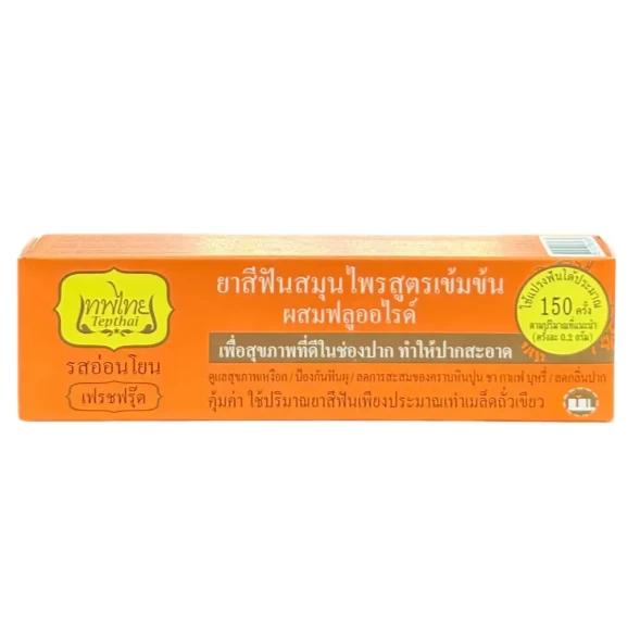 Tepthai концентрированная зубная паста с травами и фтором, фруктовый вкус, 70 г