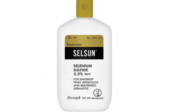 Лечебный шампунь Selsun от перхоти, псориаза, опоясывающего лишая и себорейного дерматита 120 мл