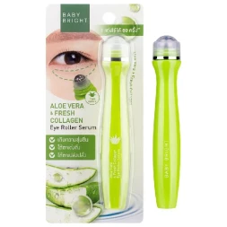 Сыворотка-роллер для области вокруг глаз с коллагеном и алоэ вера от Baby Bright, Eye roller Aloe Vera & Fresh Collagen, 15 мл