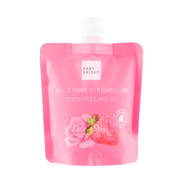 Нежный пилинг гель для тела с клубникой и розой от Baby Bright C&amp;amp;E Rose Strawberry Body Peeling Gel 200 мл
