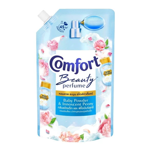Кондиционер для стирки белья Comfort Beauty perfume softener Baby Powder and Innocent Peony 470 мл