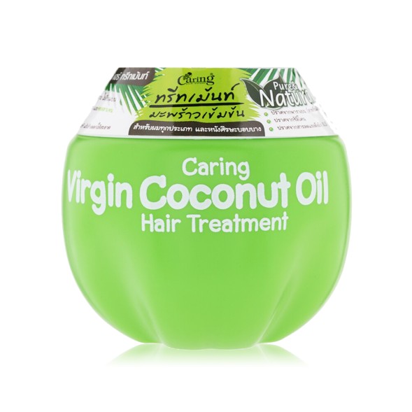 Лечебная маска для волос с Кокосовым маслом от Caring, Hair Treatment Virgin Coconut Oil, 230 гр