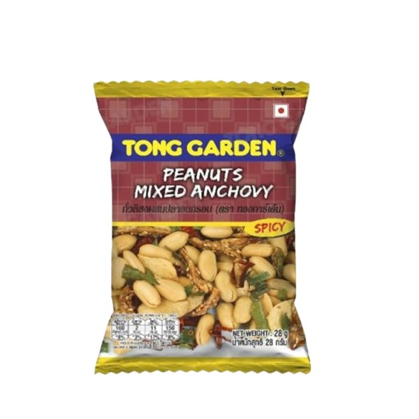 Смесь арахиса с анчоусами от Tong Garden 28 гр за 1 бат 