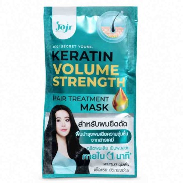 Strengthening Volume Mask for Chemically Treated Hair JOJI Secret Young Keratin Volume Strength, 30 g