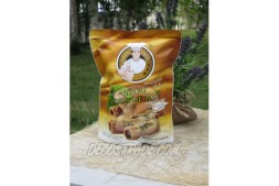 Хрустящие трубочки на кокосовом молоке с кунжутом от Aroy Mak, Thai coconut roll, 100 гр