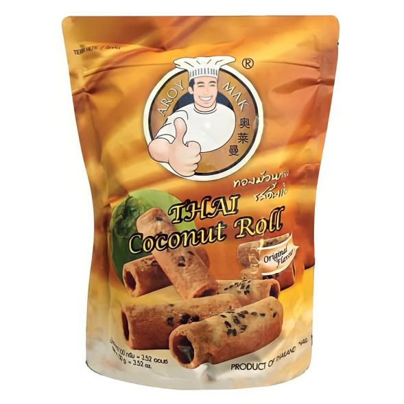 Aroy Mak Coconut Roll Original 100g.
