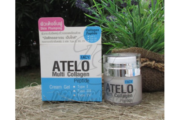 Антивозрастной, увлажняющий крем-гель для лица «Мульти коллаген» от Facy, Cream Gel Facy Atelo Multi Collagen, 30 гр