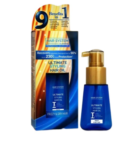 Масло для укладки и восстановления волос Hair System By Watsons для сухих и непослушных волос 70 мл