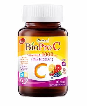 BioPro C Vitamin C 1000 mg Plus Bilberry 30 таблеток