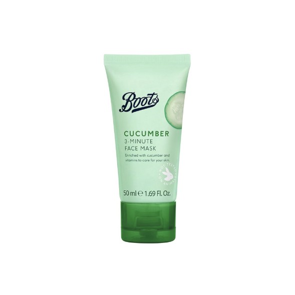 Маска для лица с огурцом 3 минуты Boots Cucumber 3-minute facial mask 50 гр