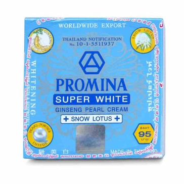 Brightening Face Cream for Dull, Uneven-Looking Skin Promina Super White Ginseng Pearl Cream + Snow Lotus, 11 g