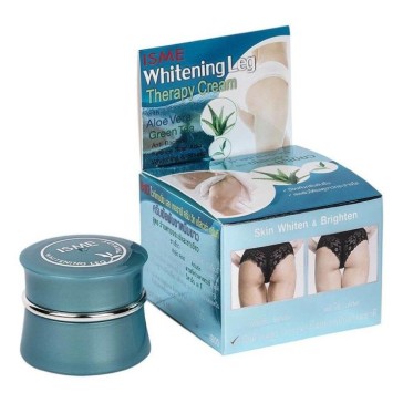 Отбеливающий крем для интимных зон с Алоэ Вера и Зеленым чаем от Isme, Whitening Leg Therapy Cream, 5 гр