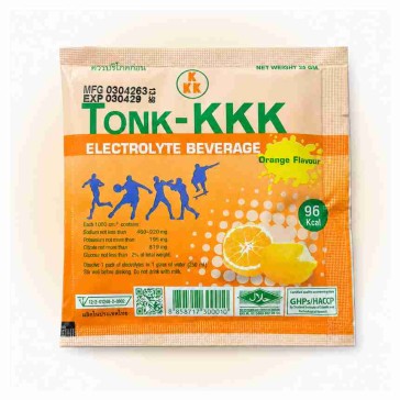 Порошок для электролитного напитка после тренировок TONK-KKK Sweet Orange, 1 пакетик 25 г