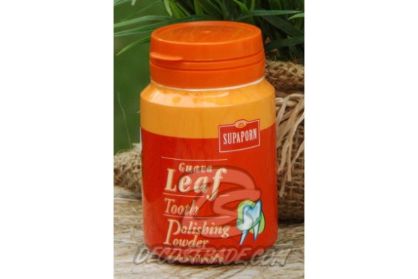 Натуральный зубной порошок с листьями гуавы от Supaporn, Guava Leaf Tooth Polishing Powder, 90 гр
