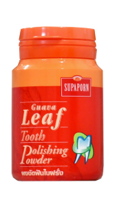 Натуральный зубной порошок с листьями гуавы от Supaporn, Guava Leaf Tooth Polishing Powder, 90 гр