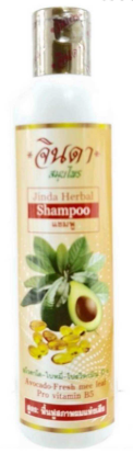 Травяной шампунь с Авокадо и витамином B5 от Jinda Herbal Shampoo Avocado Fresh Mee Leaf Pro Vitamin B5 250 ml.
