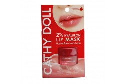 Ночная маска для восстановления и увлажнения губ со вкусом арбуза от Cathy Doll 2% Hyaluron Lip Mask 4.5 гр