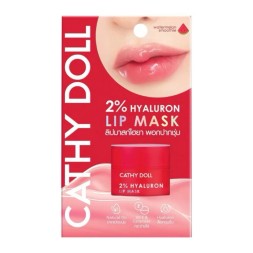 Ночная маска для восстановления и увлажнения губ со вкусом арбуза от Cathy Doll 2% Hyaluron Lip Mask 4.5 гр