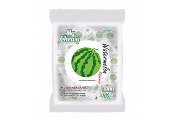 Жевательные молочные конфеты &amp;quot;Арбуз&amp;quot; My Chewy (100 шт) 360 гр
