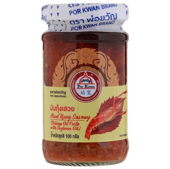 Паста из креветочного масла с соевым маслом Por Kwan, 100 гр