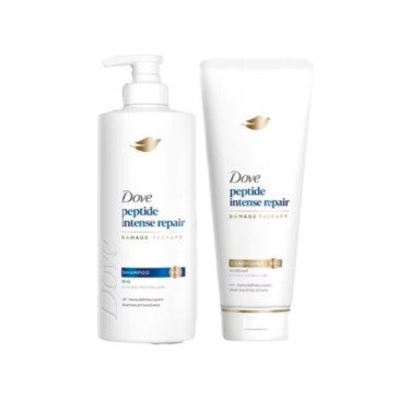 Набор Шампунь 360 мл и Кондиционер 330 мл с Пептидами для интенсивного восстановления волос Dove Peptide Intense Repair