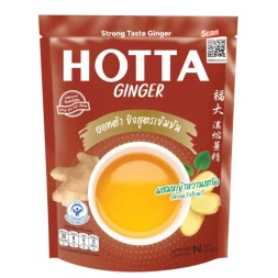 Полезный напиток с имбирем и экстрактом стевии от Hotta with Stevia Extract Original 14 саше x 9 гр