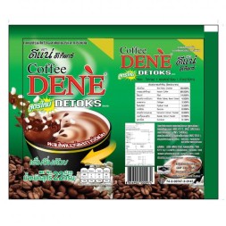 Кофе для детокса и контроля веса Coffee Dene Detoks, 22 гр × 30 саше