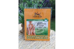 Охлаждающий и обезболивающий пластырь (зеленый) от Tiger Balm, Medicated Plaster Cool Green, 2 шт 7x10 см