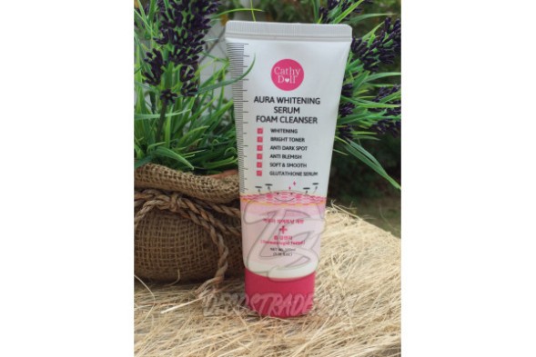 Отбеливающая пенка-сыворотка для умывания от Cathy Doll,  Aura Whitening Serum + Foam Cleanser, 100 мл