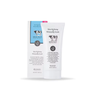 Осветляющий скраб-гель («скатка») от Scentio, Milk plus bright and white, Skin refining &amp;amp; Whitening scrub, 100 мл
