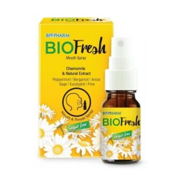 Спрей для полости рта с  Экстрактом ромашки и эхинацеи от Biofresh Mouth Spray Chamomile 15 мл