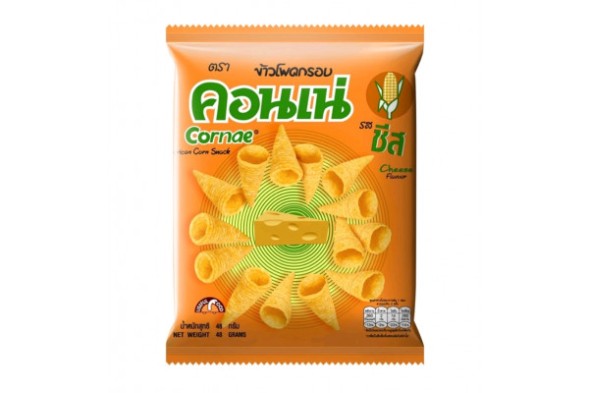 Кукурузные конусы с сырным вкусом Cornae Corn Snack 48гр