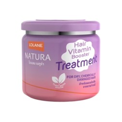 Восстанавливающая маска для сухих и химически повреждённых волос, Lolane Nature Hair Vitamin Booster Treatment 250 мл